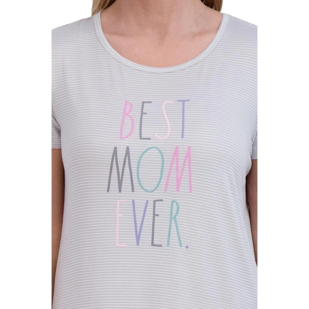 NWT Rae Dunn  "BEST MOM EVER" Short Sleeve Nightshirt